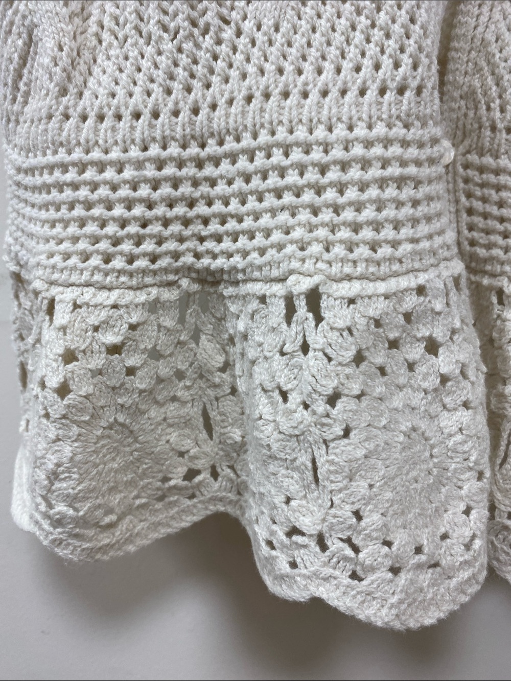 Universal Thread Cream Crochet Button-Front Tank - Picture 5 of 12